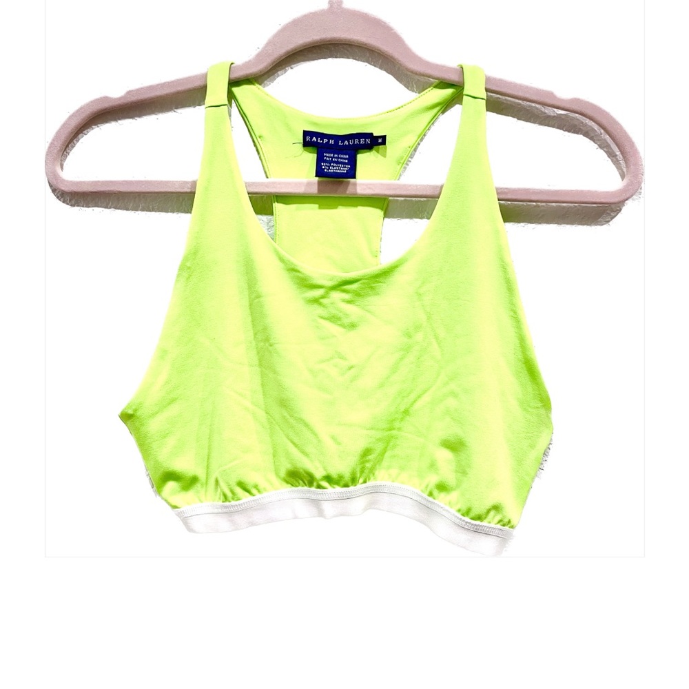 📦 MOVING SALE Ralph Lauren neon green racerback sports bra